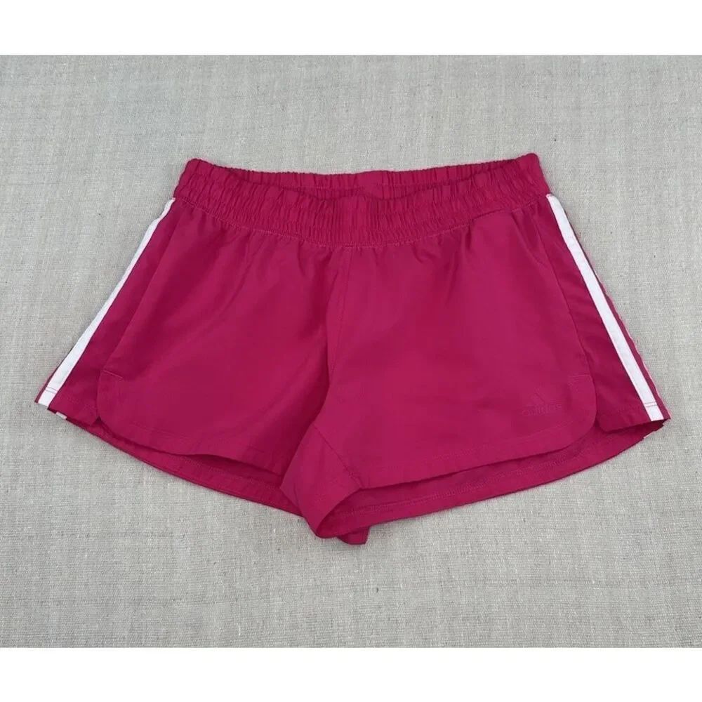 Adidas Pacer 3-stripes Pink Athletic Running Gym Unlined Primegreen  Size Small